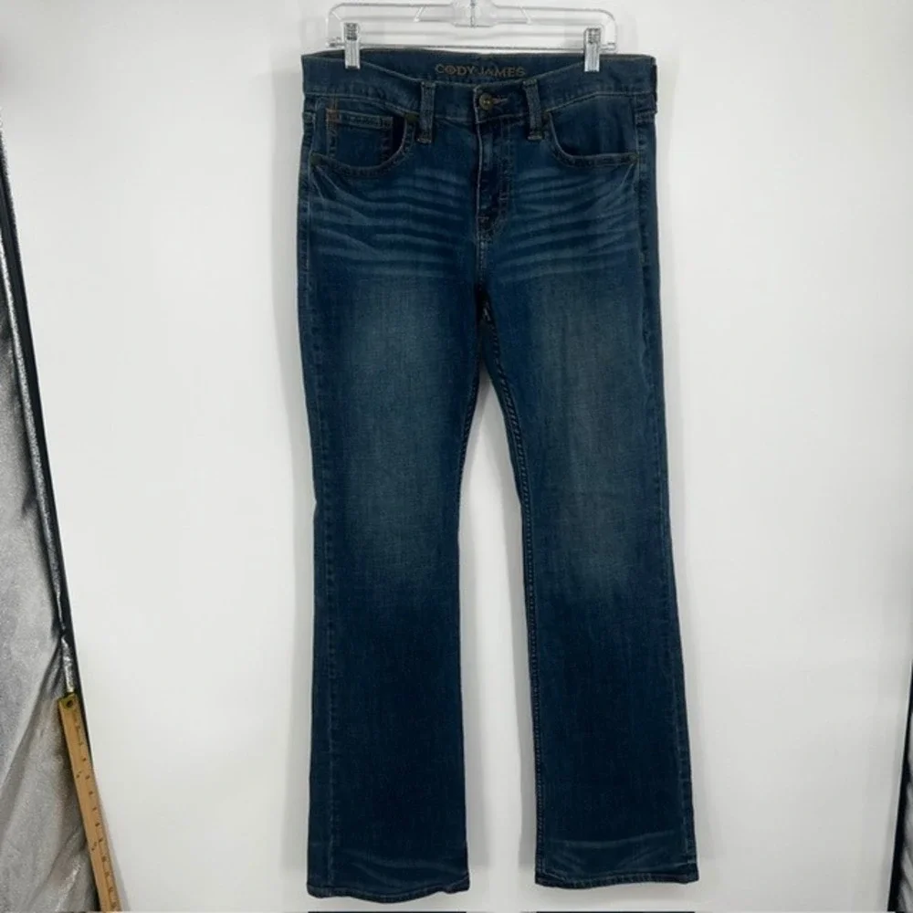 Cody James Men's Bootcut Jeans 31x34 Dark Wash Stretch Denim Western Cowboy